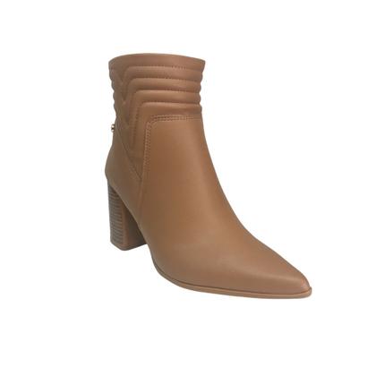 Imagem de Ankle Boot Ramarim Cano Curto Bico Fino Salto Grosso 8,0cm