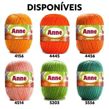 Imagem de Anne Linha De Crochê Tricô 500m 295 Tex