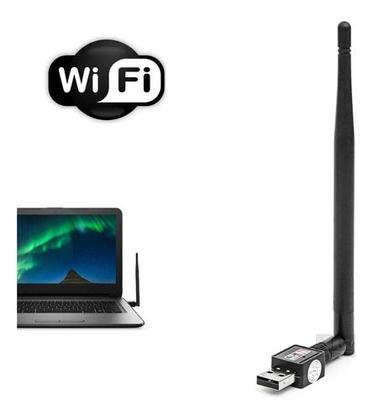 Imagem de Antena Adaptador Wireless Usb 2.0 802.11N Wi-fi Internet 1200Mbps Pc Notebook Computador