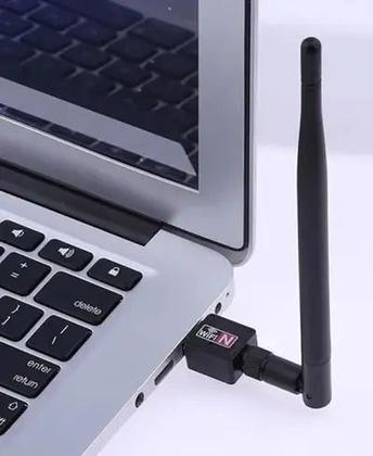 Imagem de Antena Adaptador Wireless Usb 2.0 802.11N Wi-fi Internet 1800Mbps Pc Notebook Computador Ka-T8188
