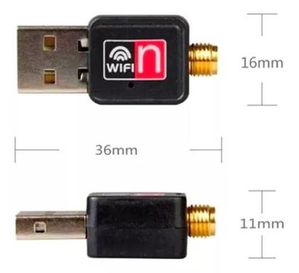 Imagem de Antena Adaptador Wireless Usb 2.0 802.11N Wi-fi Internet 1800Mbps Pc Notebook Computador Ka-T8188