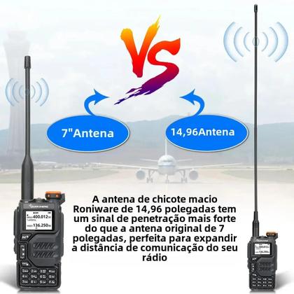 Imagem de Antena De Banda Aérea AM-771 108-136MHz SMA-Fêmea Para Rádio Amador Quansheng UV K5 8 K6 Baofeng UV