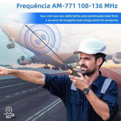 Imagem de Antena De Banda Aérea AM-771 108-136MHz SMA-Fêmea Para Rádio Amador Quansheng UV K5 8 K6 Baofeng UV