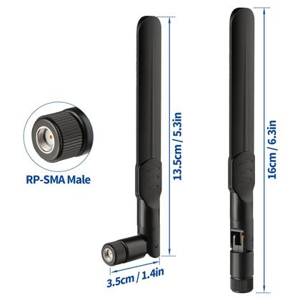 Imagem de Antena de câmera de trilha celular Bingfu 4G LTE 8dBi RP-SMA masculina