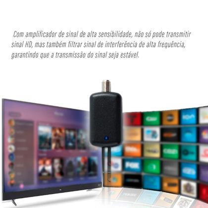 Imagem de Antena Digital Amplificador de Sinal Placa Interna Ativa Para Tv Com Extensor Frequência HDTV UHF 4K