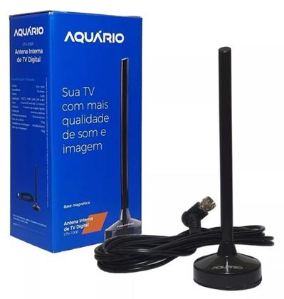 Imagem de Antena Digital Interna Com Cabo 2,5M Aquário Design Moderno - Envio em 24HS