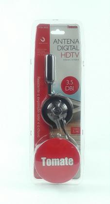 Imagem de Antena Digital Interna e Externa HDTV com Cabo de 5 Metros e Base de Ferro MTA3003 3,5 dBi