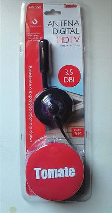Imagem de Antena Digital Interna e Externa HDTV com Cabo de 5 Metros e Base de Ferro MTA3003 3,5 dBi