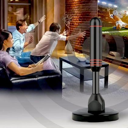 Imagem de Antena Digital interna e externa qualidade ultra HD Base magnética Compatível com conversor digital Hdtv, Uhf e Vhf