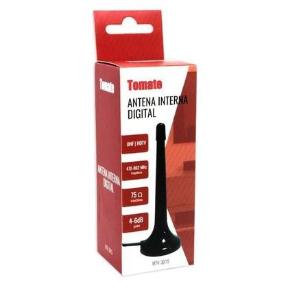 Imagem de Antena Digital Interna Tv Hdtv Uhf Vhf 4 A 6 Dbi E Cabo 3m Modelo Mtv-3015