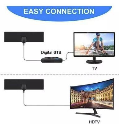 Imagem de Antena Interna + Amplificador Sinal Hdtv Para Tv Digital 04a
