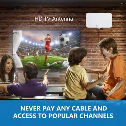 Imagem de Antena Interna Amplificadora Sinal Hdtv Para Tv Digital 01