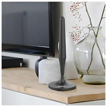 Imagem de Antena Interna Digital Para Televisão HDTV Full HD 4K UHF VHF FM Alto Ganho SHD500 Brasforma