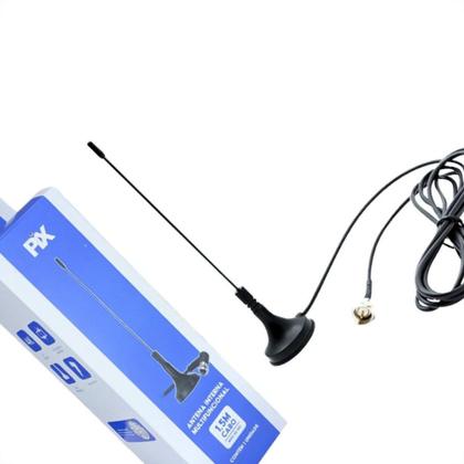 Imagem de Antena Interna Pix Digital Mini Base Magnetica Com Cabo 1,5M
