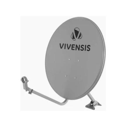 Imagem de Antena Mini Parabolica 60cm Vivensis Banda Ku 5G Somente a Antena