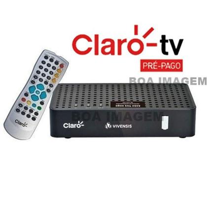 Imagem de Antena Parabólica 60 cm Claro Tv Pré-Pago com 2 RecepItores Visiontec Digital HD
