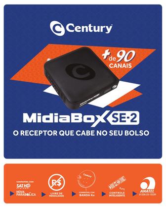Imagem de Antena Parabolica 60cm Com 2 Midiabox SE2 Ku Duplo E Cabos