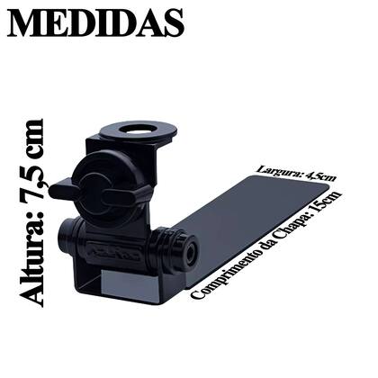 Imagem de Antena Px Inox 1,23m B-2080 Suporte Carroceria Caminhonete Cabo Conectores 3,5m