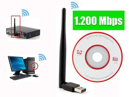 Imagem de Antena Receptor Wi-fi Wireless Notebook Pc Adaptador 1200mbp