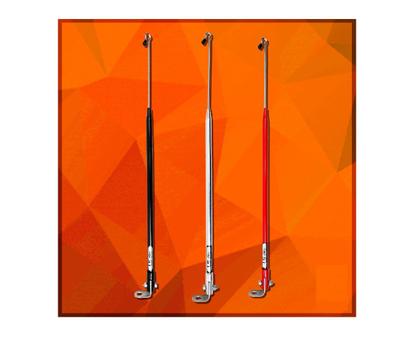 Imagem de Antena Retrátil Retrovisor Inox Tubo Alumínio Cg Titan Fan 125 150 160 Fazer Lander Factor Cb Xre