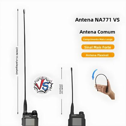 Imagem de Antena Soft Whip SMA-Fêmea NA-771 De Alta Ganho Para Rádio UV-5R Opções De 1/2/5 PCS