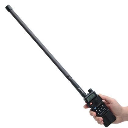 Imagem de Antena Tática Dobrável Dual Band VHF UHF SMA-Fêmea Para Walkie Talkie Baofeng UV-13 Quansheng