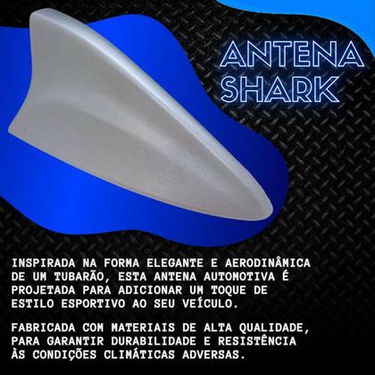 Imagem de Antena Tubarao Automotiva shark carro enfeite esportiva receptiva AM FM Honda civic ford golf nissan celta peugeot fox gol vectra jetta hb20