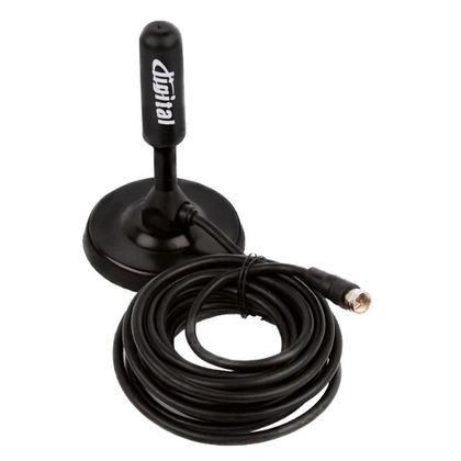 Imagem de Antena Tv Digital Amplificada Interna Externa Prova Agua Cabo 4.3m UHF
