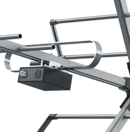 Imagem de Antena tv Digital Externa 4K Yagi Proeletronic PROHD 1118 Longo Alcance, Alta Ganho e Potencia 18 dBi com 10 metros cabo coaxial Crimpado