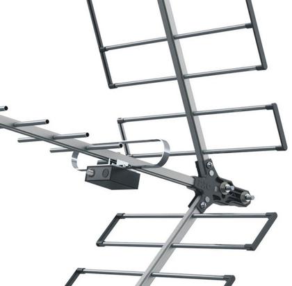 Imagem de Antena tv Digital Externa 4K Yagi Proeletronic PROHD 1118 Longo Alcance, Alta Ganho e Potencia 18 dBi com 10 metros cabo coaxial Crimpado