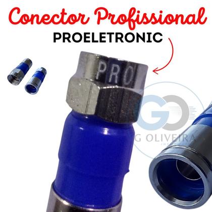 Imagem de Antena tv Digital Externa 4K Yagi Proeletronic PROHD 1118 Longo Alcance, Alta Ganho e Potencia 18 dBi com 10 metros cabo coaxial Crimpado