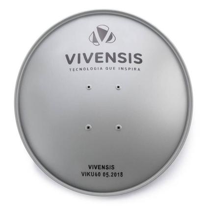 Imagem de Antena TV Mini Parabólica com Kit Instalação 60cm Banda KU 5G (Sem Receptor)