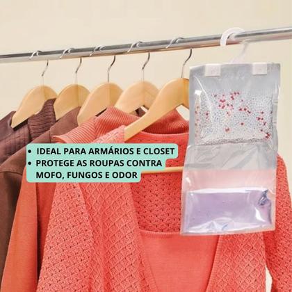 Imagem de Anti-mofo Para Cabide Penduravel Tira Cheiro Da Roupa Odor