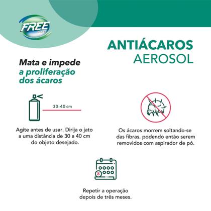 Imagem de Antiácaros Aerosol Jato Seco Free Inset 300ml