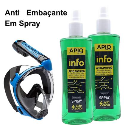 Imagem de Antifog Para Mascara E Óculos De Natação Ante embaçante Spray Com 3 Unidades De 300ml