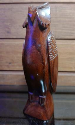 Imagem de Antiga Escultura Madeira Nobre Coruja - R 10915