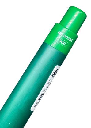 Imagem de Antiga Lapiseira Mitsubishi 0.5 Verde Corpo Emborrachado