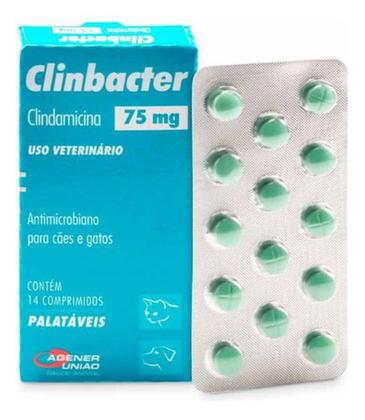 Imagem de Antimicrobiano Agener União Clinbacter P/ Cães E Gatos 75mg