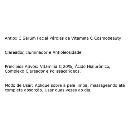 Imagem de Antiox C Serum Facial Pérolas Vitamina C Cosmobeauty