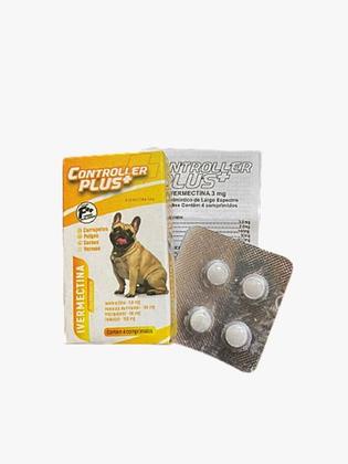 Imagem de Antipulgas e Antiparasitário - 12 Comprimidos Plus Mastigáveis para Cachorros de até 15kg - Combate Carrapatos e Pulgas