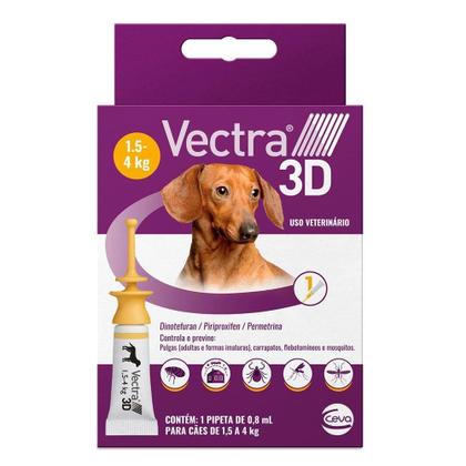 Imagem de Antipulgas Vectra para cães de 1,5 a 4 kg - 1 pipeta - 2UN