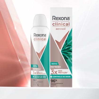 Imagem de Antitranspirante Aerosol Rexona Clinical Refresh 150ml