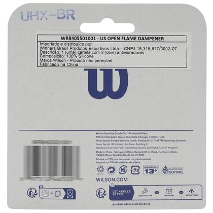 Imagem de Antivibrador Wilson US Open Flame com 02 Unidades Amarelo e Azul