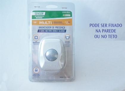 Imagem de Anunciador de Presença C/ Alarme Ding-Dong Acompanha Bateria 9V