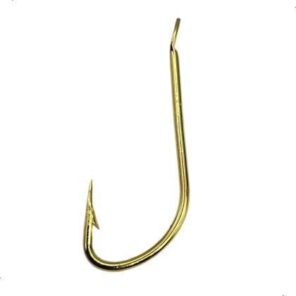 Imagem de Anzol Chapinha Crystal Gold N4 Sem Furo Pesca Cartela 15pçs