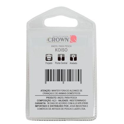 Imagem de Anzol Crown Koiso Black 08 C/10 - Crown