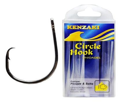 Imagem de Anzol de Pesca Ecológico Kenzaki Circle Hook Black Nickel