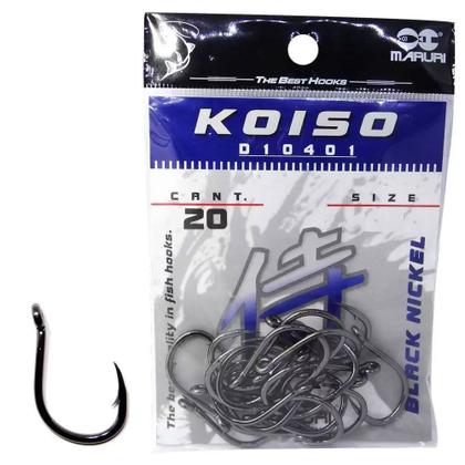 Imagem de Anzol Maruri Koiso Black Preto N19 C/20 Tamba Pacu
