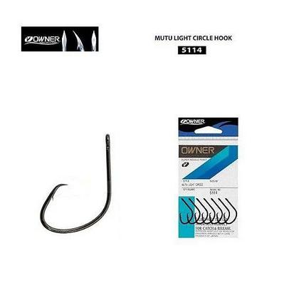Imagem de Anzol Owner Mutu Light Circle Hook 5114 4/0 5/0 6/0 7/0