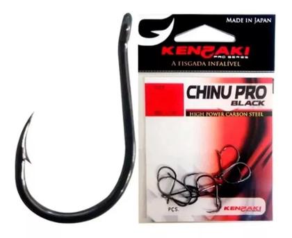 Imagem de Anzol Para Pesca Kenzaki Chinu Pro Black Nº10 Sem Fisga 5pc